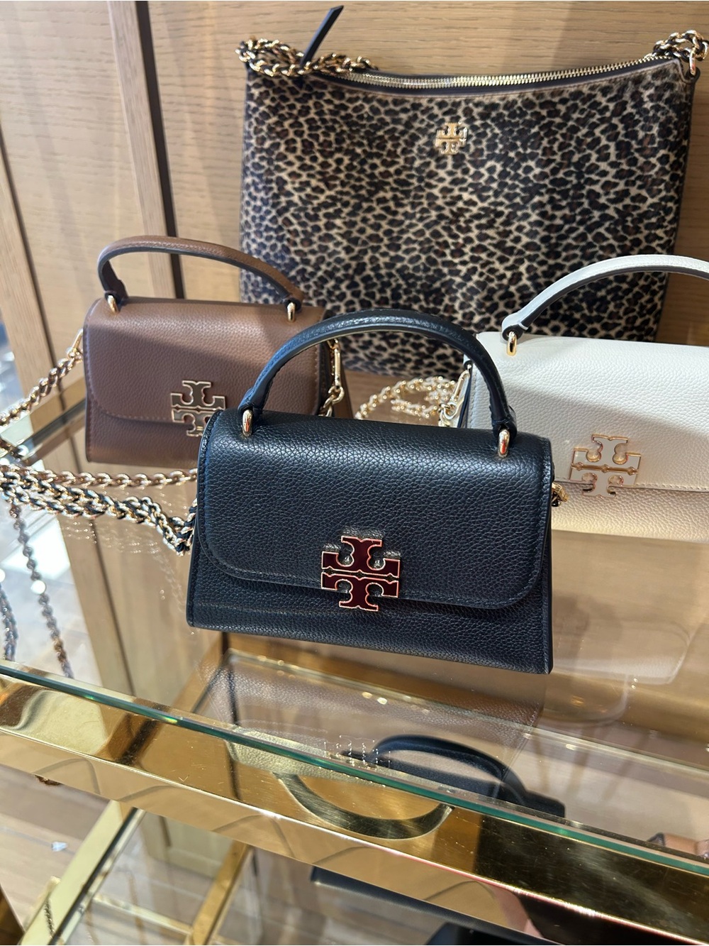 Tory Burch Britten mini Top-Handle  Crossbody with Gold Logo pick own color new